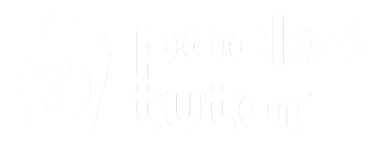 Pocket Tutor 1 pocket tutor logo white