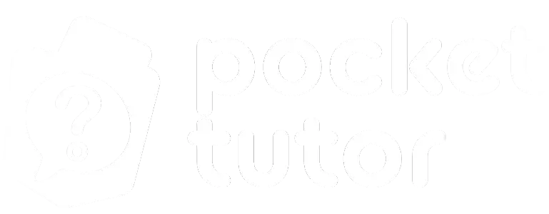 pocket tutor logo white